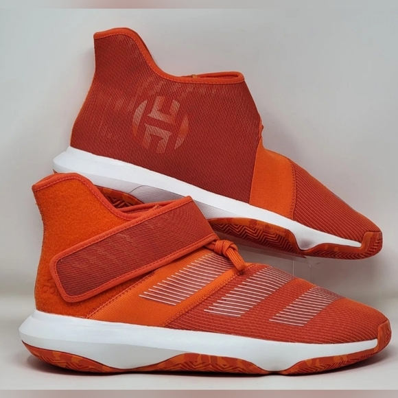 Adidas Harden B/E 3 Basketball Shoes Orange/White Mens Size 13 EF9772 - Picture 1 of 12